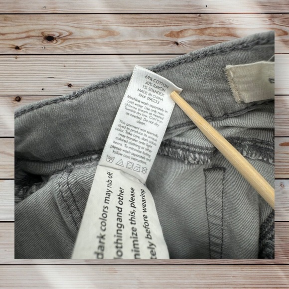 PacSun Jeans Womens 24 Ankle Jeggings Distressed Gray Denim Stretch Soft - Picture 4 of 7